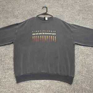 Nine Inch Nails Sweatshirt Unisex XS Black The Downward Spiral Band Graphic Rock